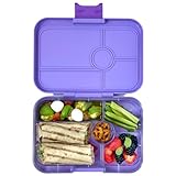 Yumbox Tapas XL Lunchbox – Bento Box für Erwachsene (Ibiza Purple, 5er) | Unterteilte Brotdose | Auslaufsicher getrennte Fächer