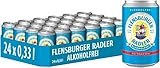 Flensburger Radler Alkoholfrei fruchtig und frisch, kalorienarm, Bier Dose Einweg (24 X 0.33 L)