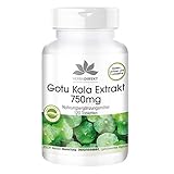 Gotu Kola 750mg - hochdosierter Extrakt - vegan - 120 Tabletten - mit Zink und Vitamin C