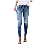 Damen 3/4 Sporthose Damen Jeans Mädchen Motorrad Hosen Herren Badehose Kinder Boyfriend Jeans Sporthosen Damen Sommerhose Damen Kurz Motorradhose Jeans Herren(A-Blau,S)