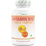 Vitamin B12 - 240 Tabletten - Premium: Beide Aktivformen + Depotform + Folat (5-MTHF aus Quatrefolic®) - Vegan - Hochdosiert - Laborgeprüft