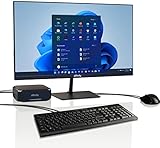 All in One 24' difinity 400g Mini PC 10-Watt Office, Intel Quad, 8GB, 512GB SSD, Windows 11 Pro, DP, HDMI, VGA, Gigabit LAN, USB 3.0, MS Office 2010 Starter, WLAN, Bluetooth, 3 Jahre Garantie! #7027