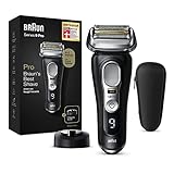 Braun Series 9 Pro Premium Rasierer Herren mit 4+1 Scherkopf, Elektrorasierer mit ProLift Trimmer, 60 Min. Akkulaufzeit, Wet&Dry Anwendung auf 1-, 3- und 7-Tage-Bart, Geschenk Mann, 9410s, schwarz