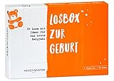 Losbox zur Geburt - Das Geschenk zur Geburt für Mama, Papa & Baby I 50 Lose mit wundervollen Ideen für das erste Jahr I Geschenk zur Geburt für Mädchen & Jungen und Geschenkidee für werdende Eltern