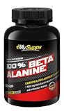 MySupps- 100% Beta Alanin, hochdosierte Beta Alanin Kapseln, Pre Workout Formula, 4800mg Beta Alanin pro Portion + Vitamin B6, Für Sportler & Athleten, 30 Portionen, Made in Germany- 180 Kapseln