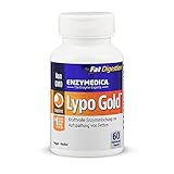 Enzymedica Lypo Gold - Laborgeprüfter Enzym-Komplex mit Lipase auf pflanzlicher Basis - 100% vegan und ohne Füllstoffe - 60 Kapseln