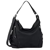 TOM TAILOR- Caia, Damen, Schultertasche, one size, Schwarz, 37x14x30 cm