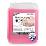 Betriebsausstattung24® 10 Liter Handwaschseife „Rosé“ | Seifencreme | Hautmilde Waschcreme | Alkalifrei | Kanister