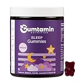 Gumtamin Sleep Melatonin Gummies mit Baldrian und Vitamin B6 - Melatonin hochdosiert - 60 vegane Gummibärchen - Alternative zu Melatonin Tabletten, Kapseln und Spray