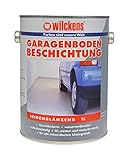 Wilckens 5 Liter Garagen Bodenbeschichtung Beton Boden Estrich Farbe Garagenfarbe Halle Garagenbodenbeschichtung Estrichfarbe Bodenfarbe Betonfarbe Garagenboden (Kieselgrau)