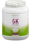 PROTEIN PULVER Neutral 1kg - 85% Eiweiß - aus Deutschland - zuckerfrei + fettfrei - Nutri-Plus Proteinpulver ohne Süßstoff & Laktose - ideal zum Backen - 1000g Natural Flavour