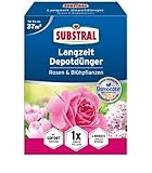 Substral Langzeit Depotdünger für Rosen & Blühpflanzen, 6 Monate Osmocote Premium-Langzeitdünger, 1,5 kg