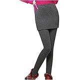 Winterleggins Damen Herbst Winter Hochtaillierte Hohe Taille Elastische Warm Naked Feeling Jogginghose Hautfreundliche Samt Thermounterwäsche Sporthose Dicke Plüsch Laufhose Hose Sportleggins