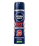 NIVEA MEN Dry Impact Deo Spray (150 ml), Anti-Transpirant für ein trockenes Hautgefühl, mit 72h Schutz und Dual-Active-Formel