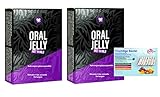 Ostrovit Oral Jelly Gel Original - 14 Stück, Integratore alla frutta / Nahrungsergänzungsmittel für Männer, Stimuliert Verlangen - Aufbewahrungstasche & Jung Tücher