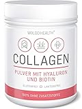 Kollagen Pulver mit Hyaluronsäure und Biotin 500g - geschmacksneutral & wasserlöslich