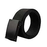 Momolaa Unisex Leinwand GürtelElastik Flechtgürtel Taktischer Gürtel Gürtel mit Metallschließe Elastischer Stoffgürtel Stoffgürtel Canvasgürtel Canvas Belt für Damen und Herren