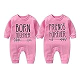 culbutomind Baby Zwillinge Strampler Body Junge Mädchen Beste Freunde Für Immer Fun Baby Geschenke Geburt Lustig Babykleidung