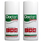 Doctan® Active Spray - Doppelpack – bis zu 12h Schutz vor Mücken, Zecken, Stechfliegen, Malariaprophylaxe, Gelbfieber, 2x 100ml