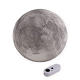 Moon In My Room MOON230100 Mondlampe 25 cm, Einschlaflicht mit 8 Mondphasen, Helligkeit einstellbar, Verschiedene Modi, Kinder Nachtlicht, mit Fernbedienung und Mond Poster, für Kinder ab 6 Jahre