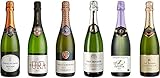 Sekt Probierpaket Crémant Brut - 6 Sekt Flasche aus Frankreich : Alsace, Bordeaux, Bourgogne, Loire, Jura, Limoux (6 x 0.75 l)