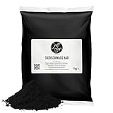 Farbpigment Oxidschwarz | 1 KG | hochwertiges Pigment zum einfärben von Betonmasse, Estrich, Putz, Gips, Harze, Lasur oder Fugenmörtel | Made in Germany | Betonfarbe | Estrichfarbe | Fugenfarbe