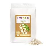 Lebepur BIO Akazienfasern vegan 500g, geschmacksneutrales Akazienfasern Pulver, für eine natürliche Verdauung, glutenfrei, ohne Zusatzstoffe, hoher Ballaststoffgehalt über 80g pro 100g