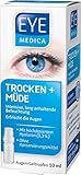 EyeMedica Trocken + Müde, Gel Augentropfen zur intensiven, lang anhaltenden Befeuchtung und Erfrischung der Augen, mit 0,3% hoch dosiertem Hyaluron für müde und trockene Augen, 1 x 10 ml Gel-Tropfen