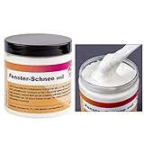 Kreativ Creme, weiß, 250ml | Fenster-Schnee | dekorative Schneepaste zum Basteln | Deko-Schnee | Kunst-Schnee