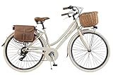 Via Veneto by Canellini Fahrrad Citybike CTB Damen Vintage Retro Via Veneto Aluminium (Creme, 46)