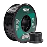 eSUN PETG Filament 1.75mm, 3D Drucker Filament PETG, Maßgenauigkeit +/- 0.05mm, 1kg Spule (2.2 LBS) 3D Druck Filament für 3D Drucker, Solide Schwarz