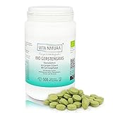 VITA NATURA Bio Gerstengras 400 mg Tabletten hochkonzentriertes, fränkisches Bio-Gerstengras-Pulver, hochdosiert, Deutsche Apothekenqualität, 500 Presslinge