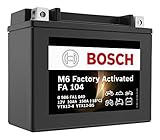 BOSCH Motorradbatterie YTX12-BS 10Ah 150A Gel Technologie zyklenfeste Starterbatterie, lagerfähig, wartungsfrei