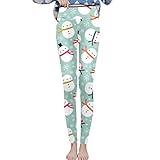 yiouyisheng Winter Leggings Damen Weihnachten Thermoleggins Gefütterte Weihnachtsleggings Herbst Winter Christmas Thermohose Mädchen Weihnachts Leggings Damen Sweatpants Freizeithose