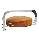 MINRS Tortenschneider, Tortenbodenschneider 3 Klingen Schneidehilfe Torte Verstellbarer Draht Kuchenschneider Tortenbodenteiler für Torten zum Schneiden von Kuchen, Broten