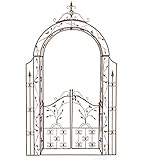 Ziegler Rosenbogen Tor Tür Pforte Gartenpforte Rankgitter Rankhilfe Gartentor Pergola Spalier Rosen Bogen Metall 070825