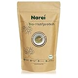 Narei Hanfprotein Pulver mit 50% pflanzlichem Protein - nach DE-ÖKO-005- veganes Proteinpulver aus deutschem Hanf - ideal für Protein Smoothie, Müsli, Porridge, Backen