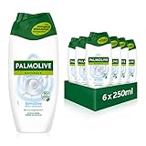 Palmolive Duschgel Naturals Sensitive 6 x 250ml - Cremedusche mit Feuchtigkeitsmilch