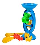 Simba 1232-1 107113020 - Sand- und Wassermühle, es wird nur ein Artikel geliefert, 5 Teile, Höhe 28cm,Sandkasten, Sandspielzeug