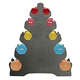 5-Tier Hantelgestell, Kurzhantel Rack Hantelbaum Hantelhalterung, Professional Hantelständer Hantelablage, Fitness Hanteln Set, Gym Hantel Rack Halter, Vertikal-Ständer, Gymnastikhantelbaum