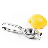 GOURMEO Zitronenpresse und Limettenpresse - Zitruspresse aus rostfreiem Edelstahl - praktische und hochwertige Lemon Squeezer Handpresse für Zitronensaft