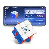 GAN 356 i3 Stickerloser Speed Cube, 3x3 Smart Cube Magnetischer Würfel Intelligentes Tracking, Timing, Bewegungen und Schritte messen mit CubeStation App Puzzle Spielzeug (Roboter Nicht enthalten)