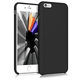 kwmobile Hülle kompatibel mit Apple iPhone 6 Plus / 6S Plus - Hülle Silikon gummiert - Handyhülle - Handy Case in Schwarz