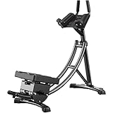 hanzeni Heimtrainer klappbar Rückentrainer, Bauchtrainer, Armtrainer und Beintrainer in einem、Heimtrainer —schwarz（1290 * 625 * 1265mm）