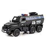 TOYHUT Legierung Druckgussmodelle Auto 1:32 Für Tiger Imitation Polizeiauto Legierung Militärwagen Spielzeugmodell Dekoration Geburtstagsgeschenk Modellbau Spielzeug 2022 2023 (Farbe : Schwarz)