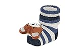 Sterntaler Baby-Jungen Rasselsöckchen Bär Socken, Marine, 15/16