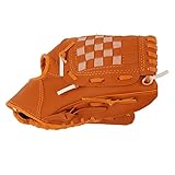 Pilipane Sport-Baseball-Handschuhe, brauner PVC-Baseball-Pitcher-Handschuh zum Schutz Ihrer Hände, für Kinder, Jugendliche, Erwachsene, um Baseball zu trainieren(10.5 inch)