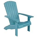 NEG Design Adirondack Stuhl Marcy (türkis-blau) Westport-Chair/Sessel aus Polywood-Kunststoff (Holzoptik, wetterfest, UV- und farbbeständig)