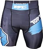 TOP TEN MMA Kompressions-Shorts „NFC Fight Night“ - schwarz-blau, Gr. M