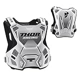 Thor Kinder Guardian Roost Deflector Motocross Brustpanzer weiss schwarz XXS-XS